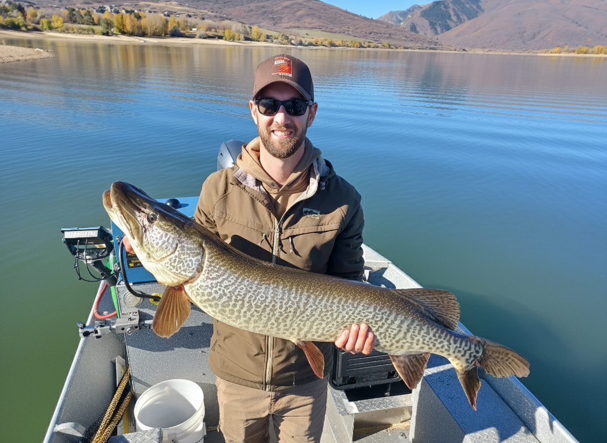Tiger Muskie at Pineview Reservoir, Utah